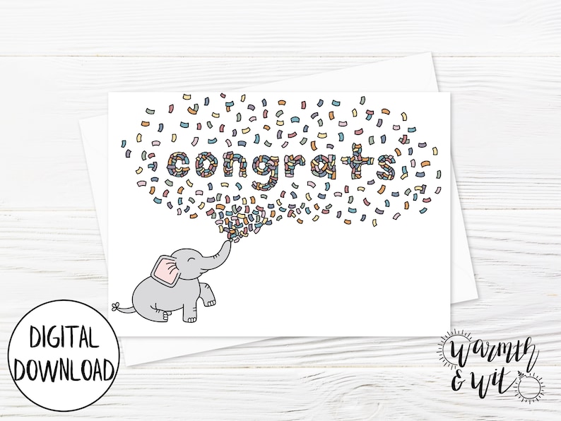 Printable Congratulations Card Baby Congrats Card Printable - Etsy