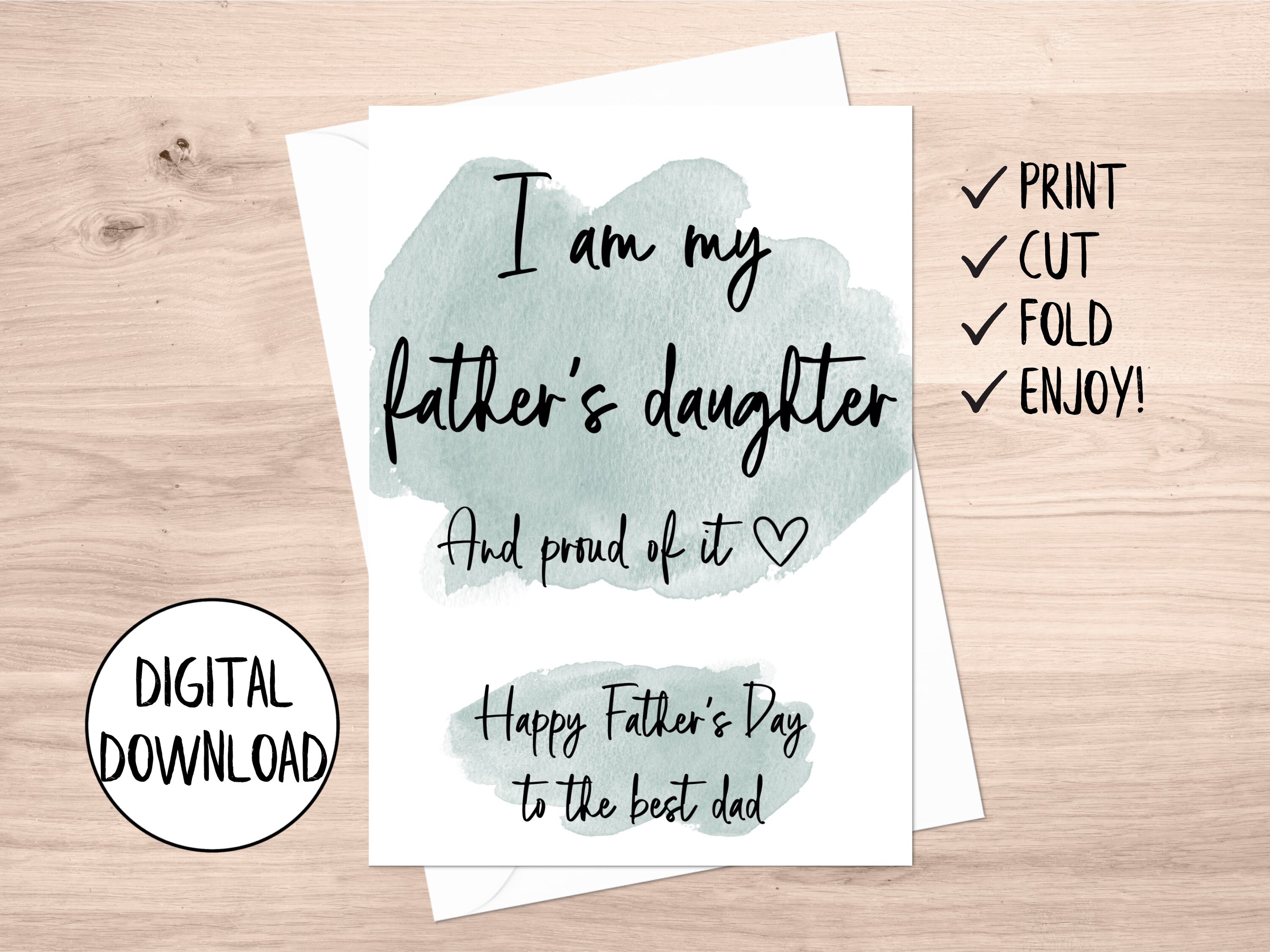 Printable Father s Day Card From Daughter Father Daughter Card printable-father-s-day-card-from-daughter-father-daughter-card