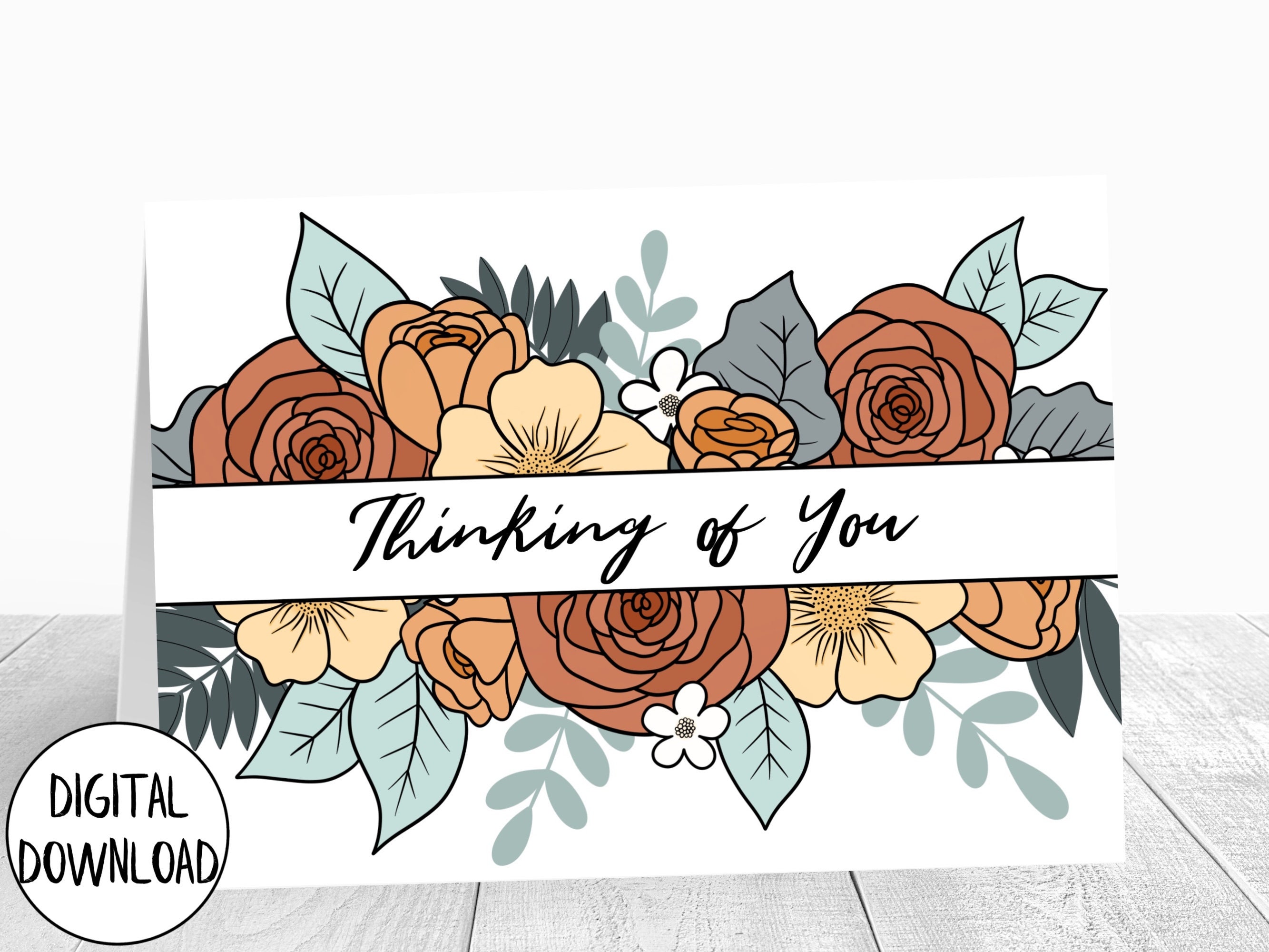 Printable Thinking of You Card Positivity Card Get Well Card - Etsy