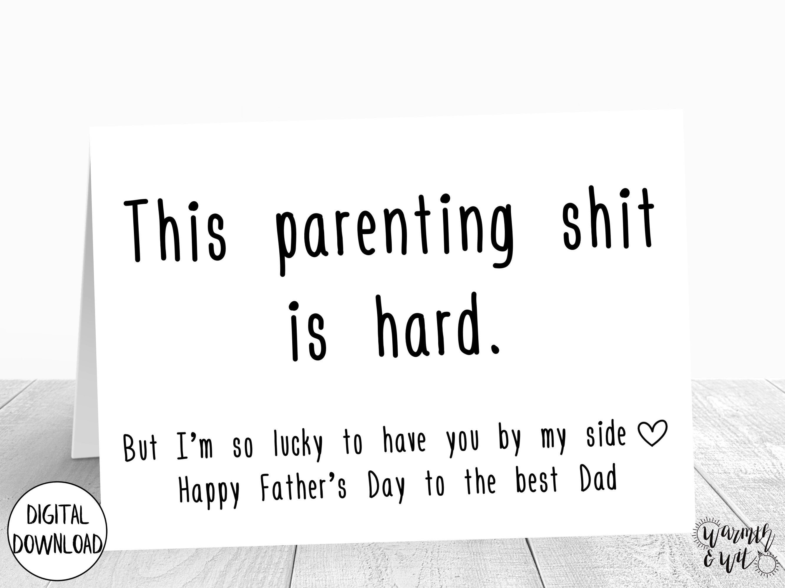Printable Father's Day Card for Husband, Funny Father's Day Card From ...