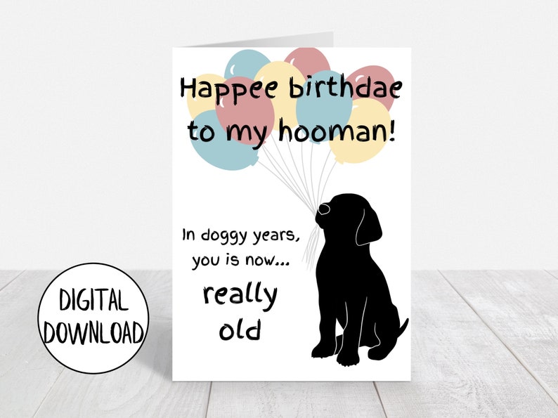 Printable Birthday Card From Dog - Il 794xN.3162173923 Flfx 