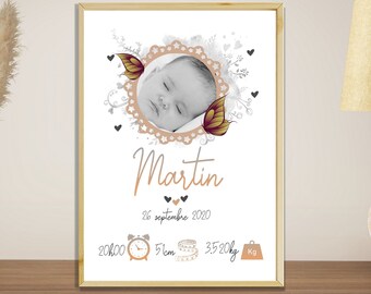 Cadre Photo Bebe Cadeau Naissance Original Etsy