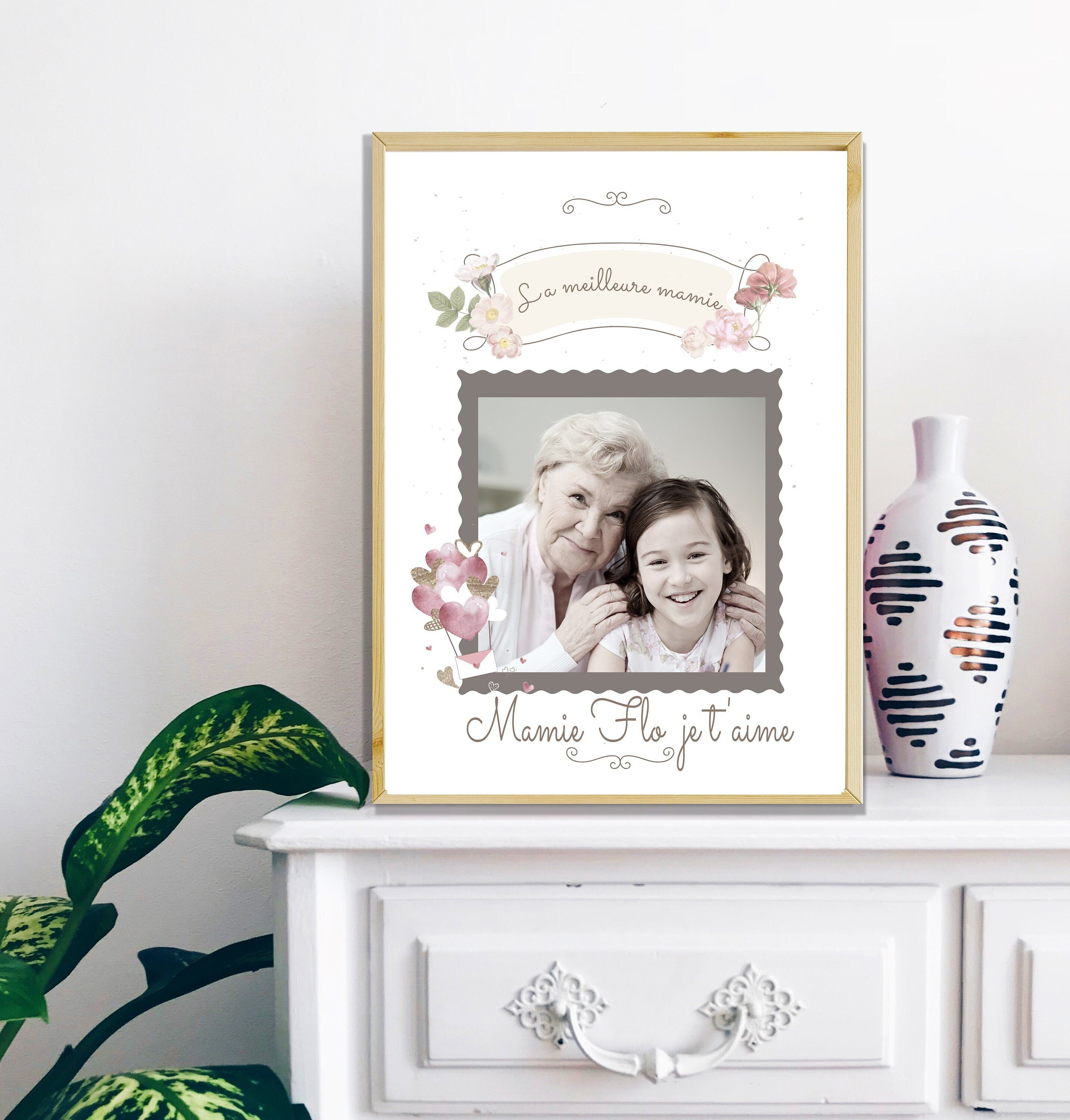 Affiche Personnalisée, Affiche Grand-Mère, Famille