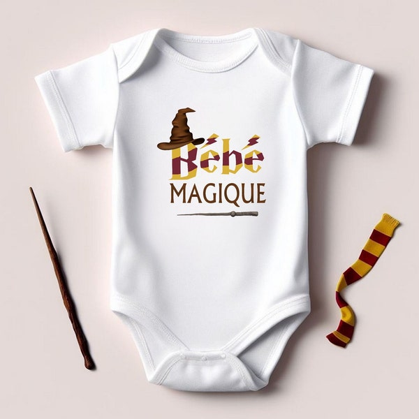 Body de bebé personalizado, body de bebé "Bebé mágico" de Harry Potter