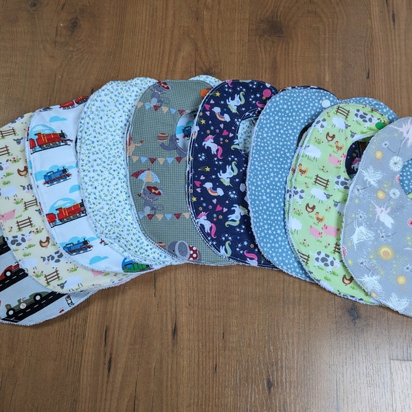 Baby Bibs | Handmade Dribble Bibs | Cotton Bibs