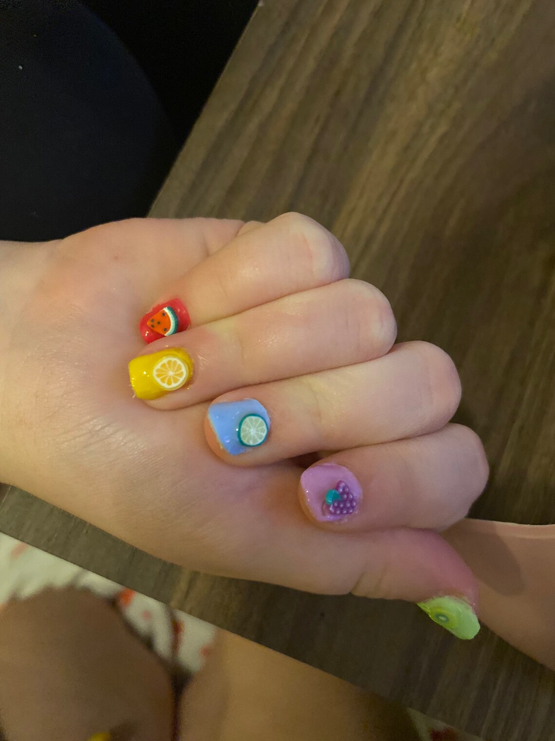 Kids hand made press on acrylic nails made to order. | Etsy