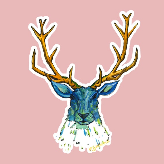 Stickers, Labels & Tags Water Colour JJRockit Eco-Friendly Orange Hare ...