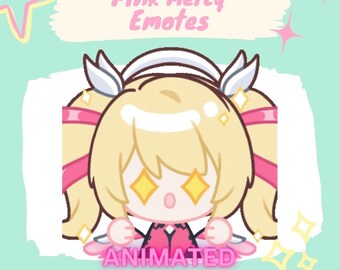 Emotes animados de Mercy Pink Sparkle / Sticker de emote de Twitch Discord / Descarga instantánea