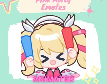 Animated Mercy Emotes Cheering | Twitch Discord Emote sticker | Instant Download