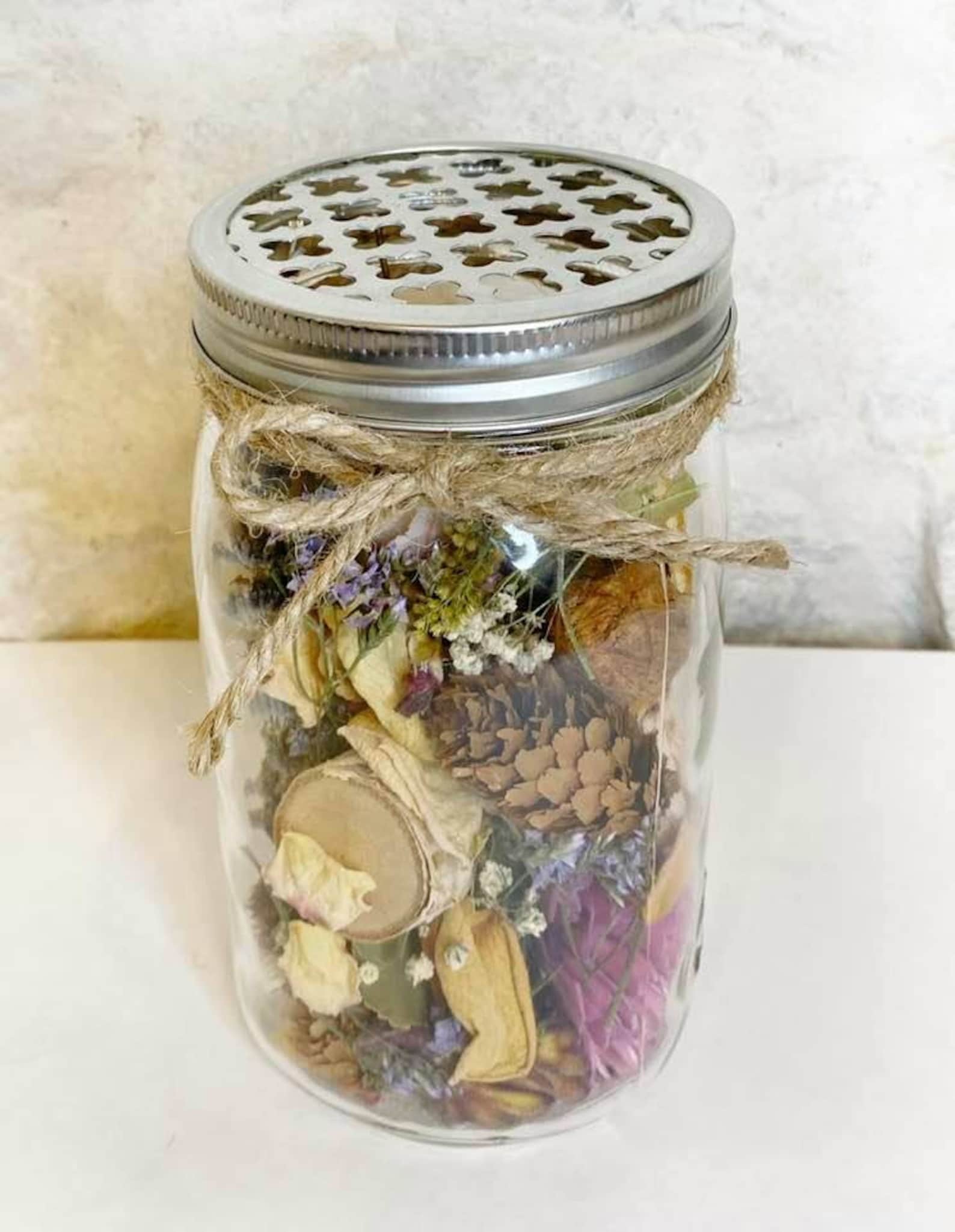 Mason Jar Flowers Dried Flowers Bottle Flowers In A Jar Etsy