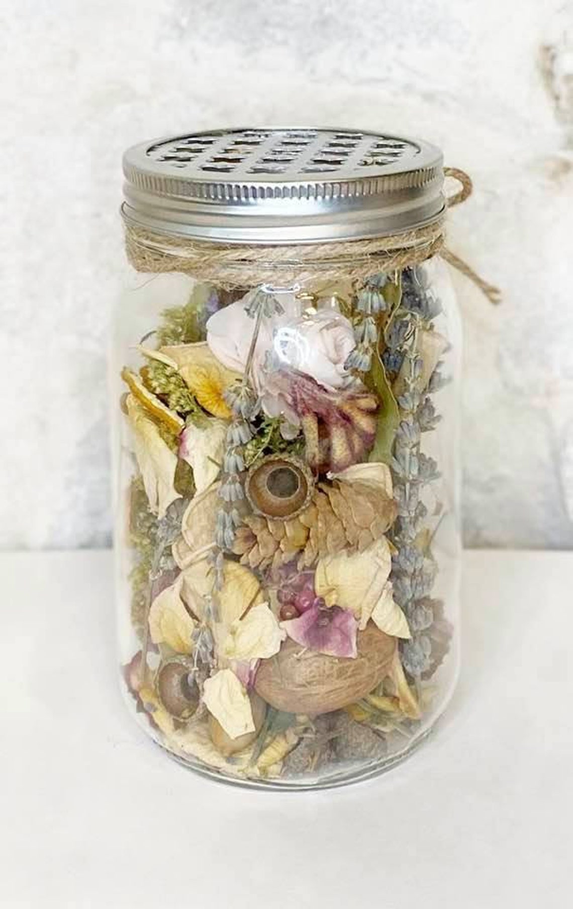 Mason Jar Flowers Dried Flowers Bottle Flowers In A Jar Etsy