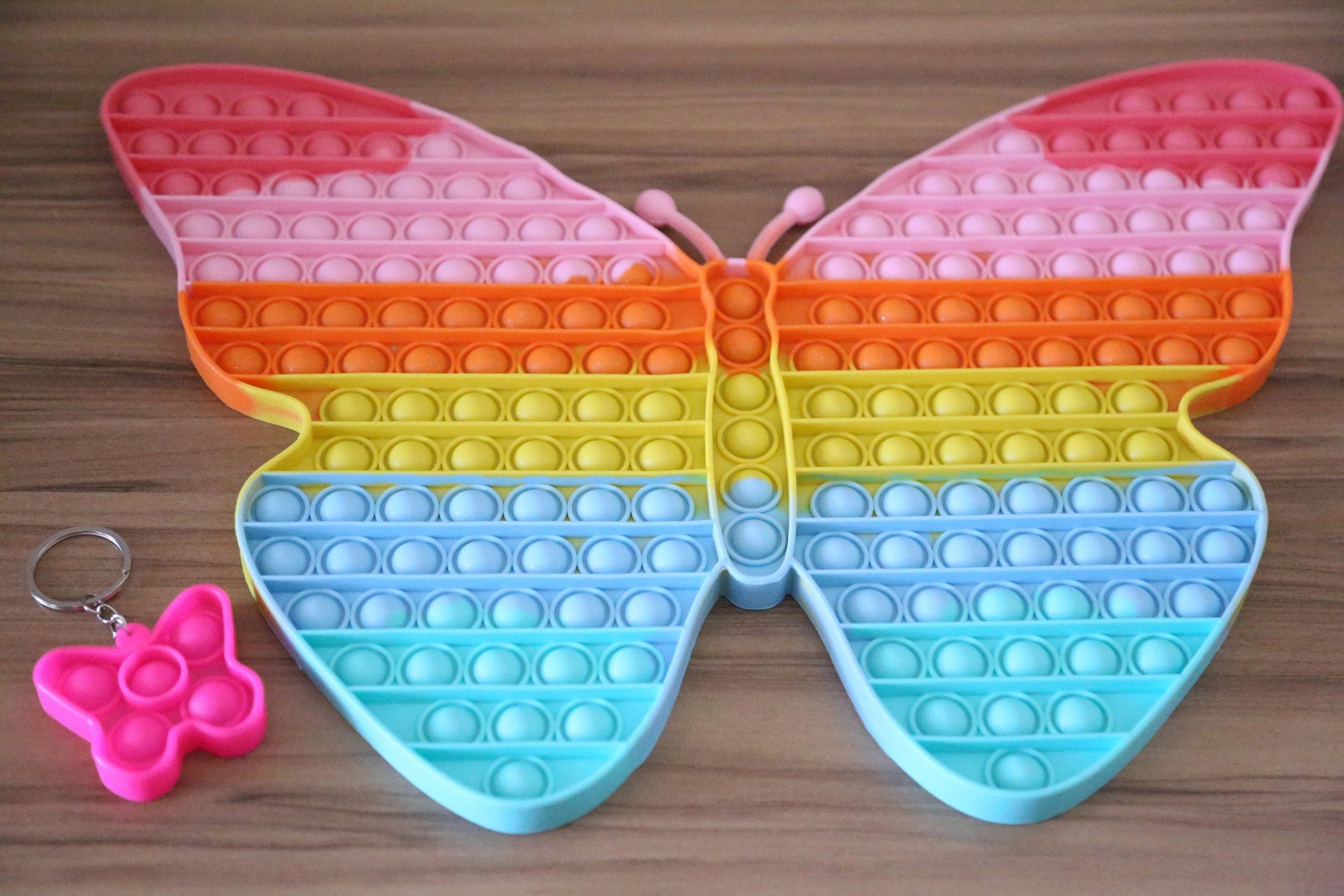 40cm Extra Large Butterfly Pop It Rainbow Butterfly Pop It | Etsy