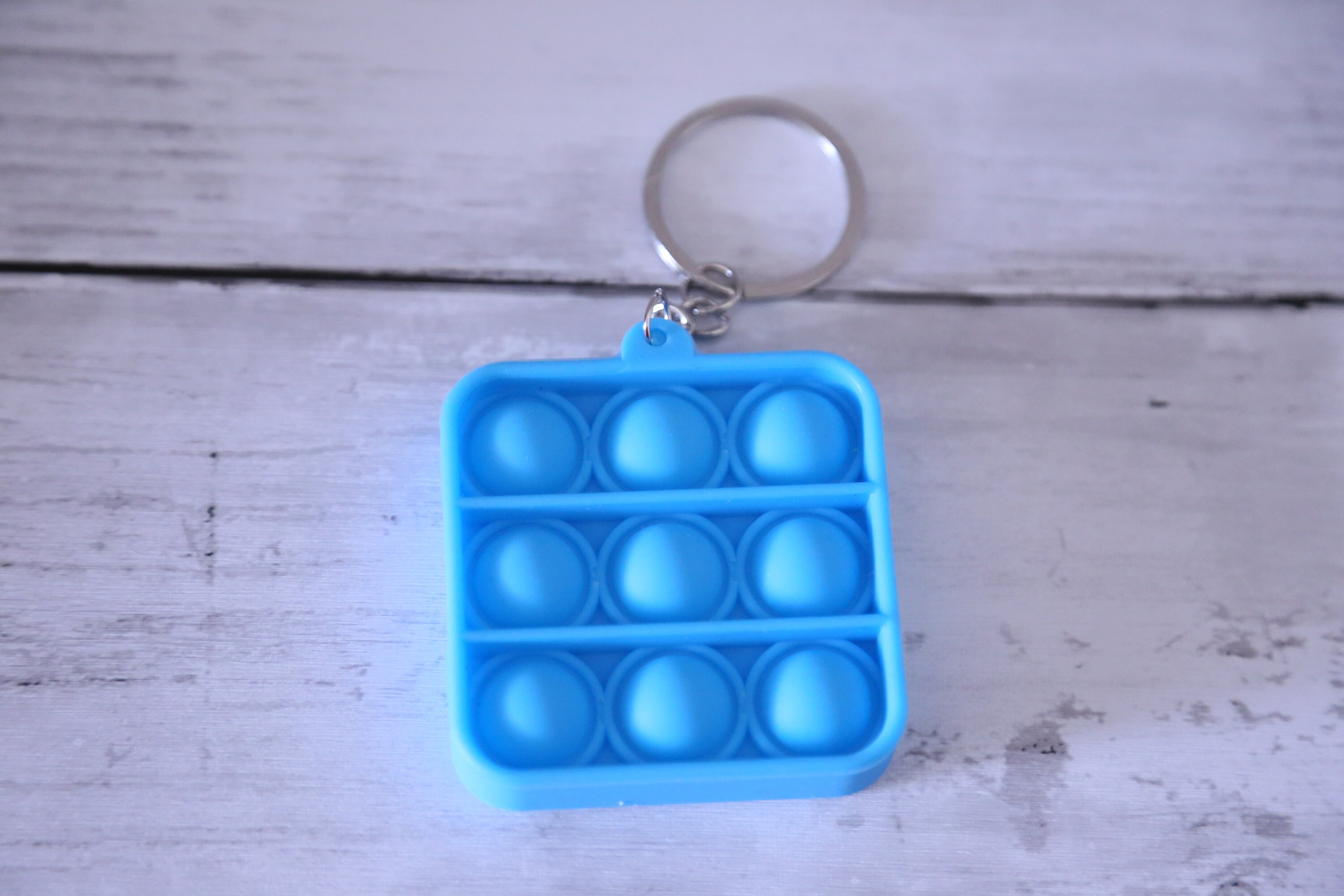 Mini Pop It Keychain Square Mini Pop It Fidget Pop It Etsy