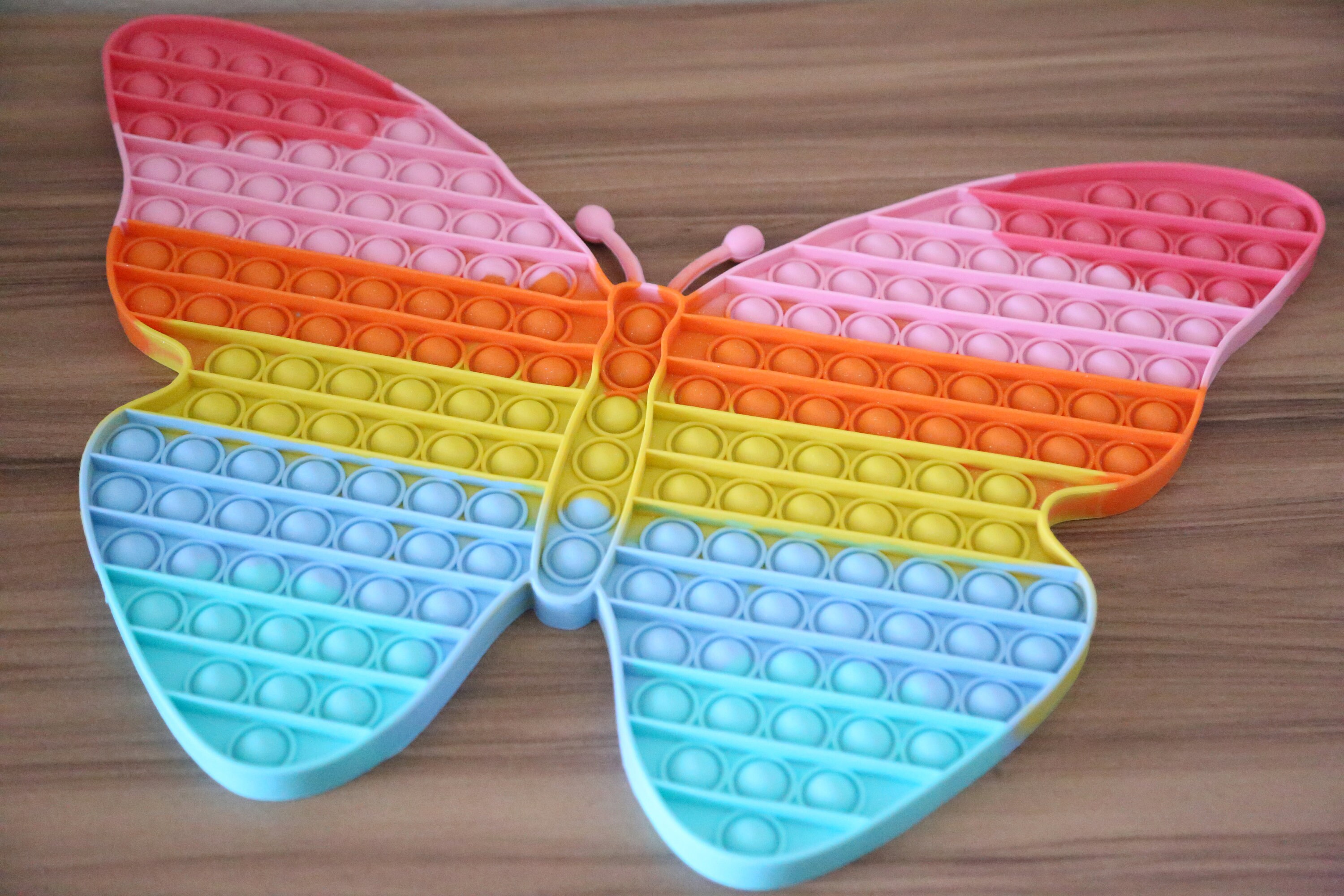40cm Extra Large Butterfly Pop It Rainbow Butterfly Pop It Etsy
