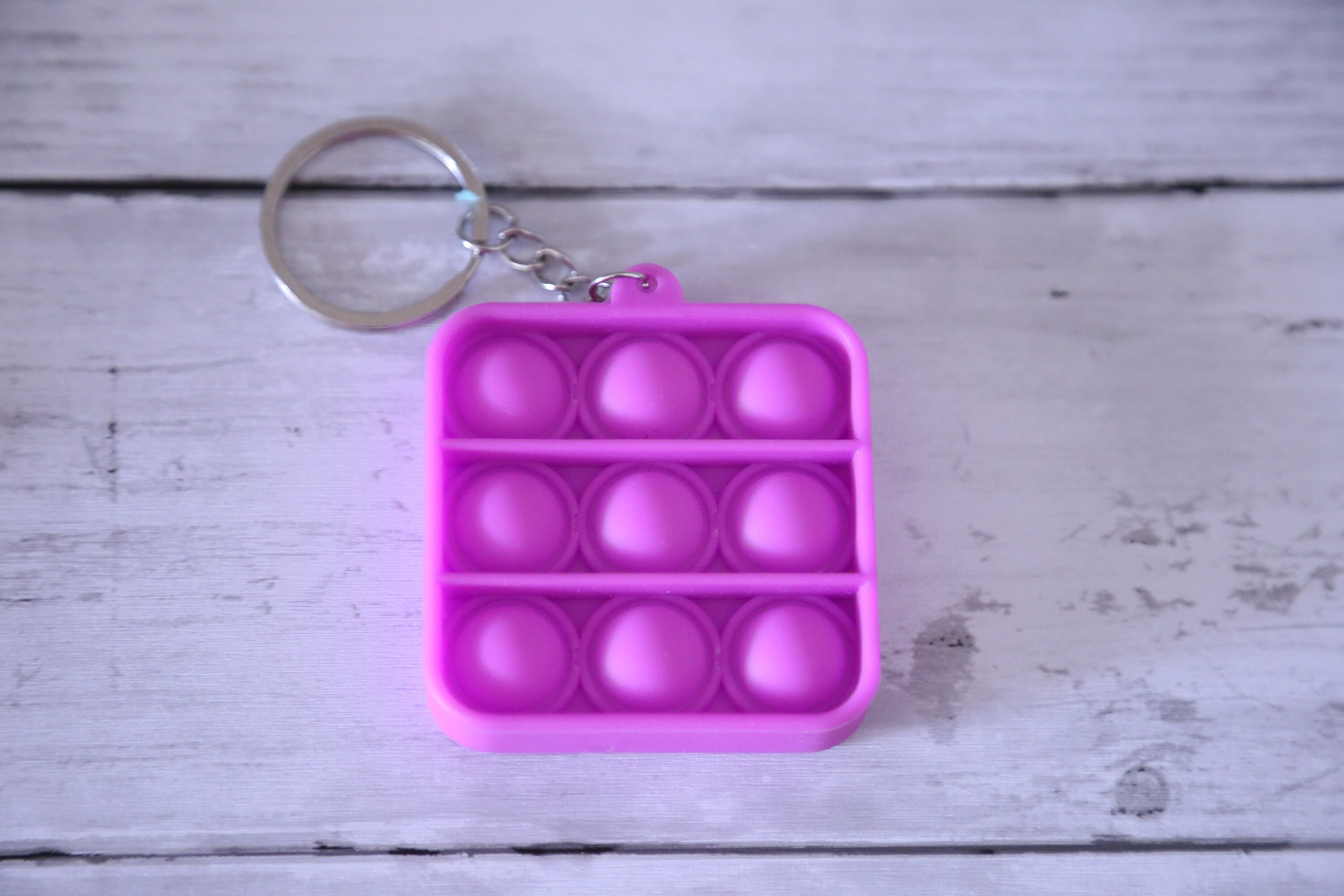 Mini Pop It Keychain Square Mini Pop It Fidget Pop It Etsy