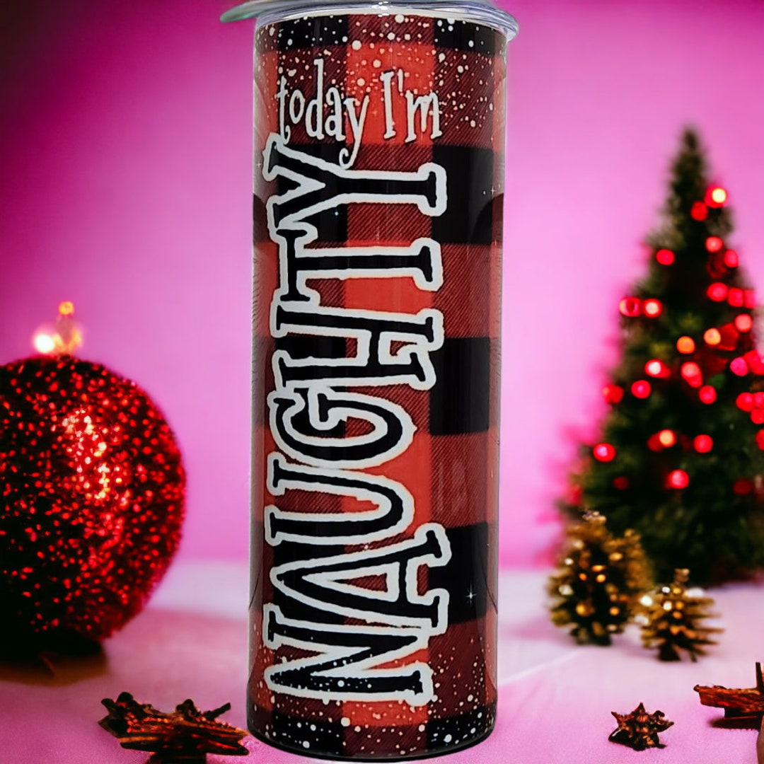20oz Tumbler Today I'm Naughty Today I'm Nice Etsy
