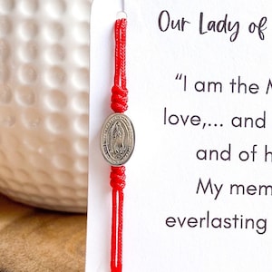 Guadalupe bracelet | Virgen de Guadalupe bracelet| silver catholic bracelet |   Virgin Mary bracelet