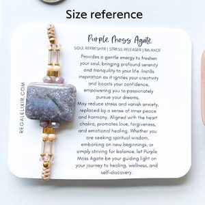 Purple moss agate, purple moss agate bracelet, pink moss agate, rare moss agate, rare most agate bracelet