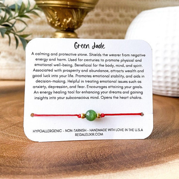 Green jade bracelet, genuine green Jade bracelet, Dainty Bracelet, bracelet to attract good luck