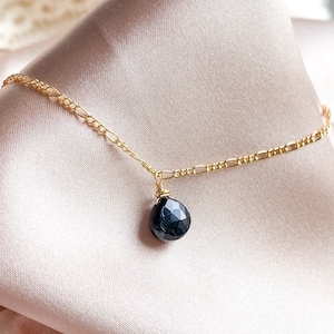 Black Tourmaline Necklace, Energy Protection necklace, Negative energy protection, Grounding  necklace, 18k Gold filled black tourmaline