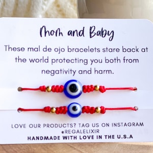 Evil eye bracelet, Baby bracelet, mom and baby Red adjustable bracelet, Baby Toddler bracelet Baby Protection Bracelet string bracelet