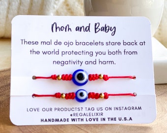 Evil eye bracelet, Baby bracelet, mom and baby Red adjustable bracelet, Baby Toddler bracelet Baby Protection Bracelet string bracelet