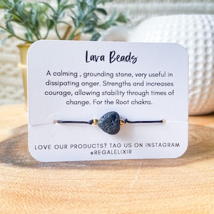 Pulsera de roca de lava, pulsera de corazón de roca de lava, pulsera de corazón de roca de lava genuina, pulsera de roca de lava natural, pulsera de aromaterapia