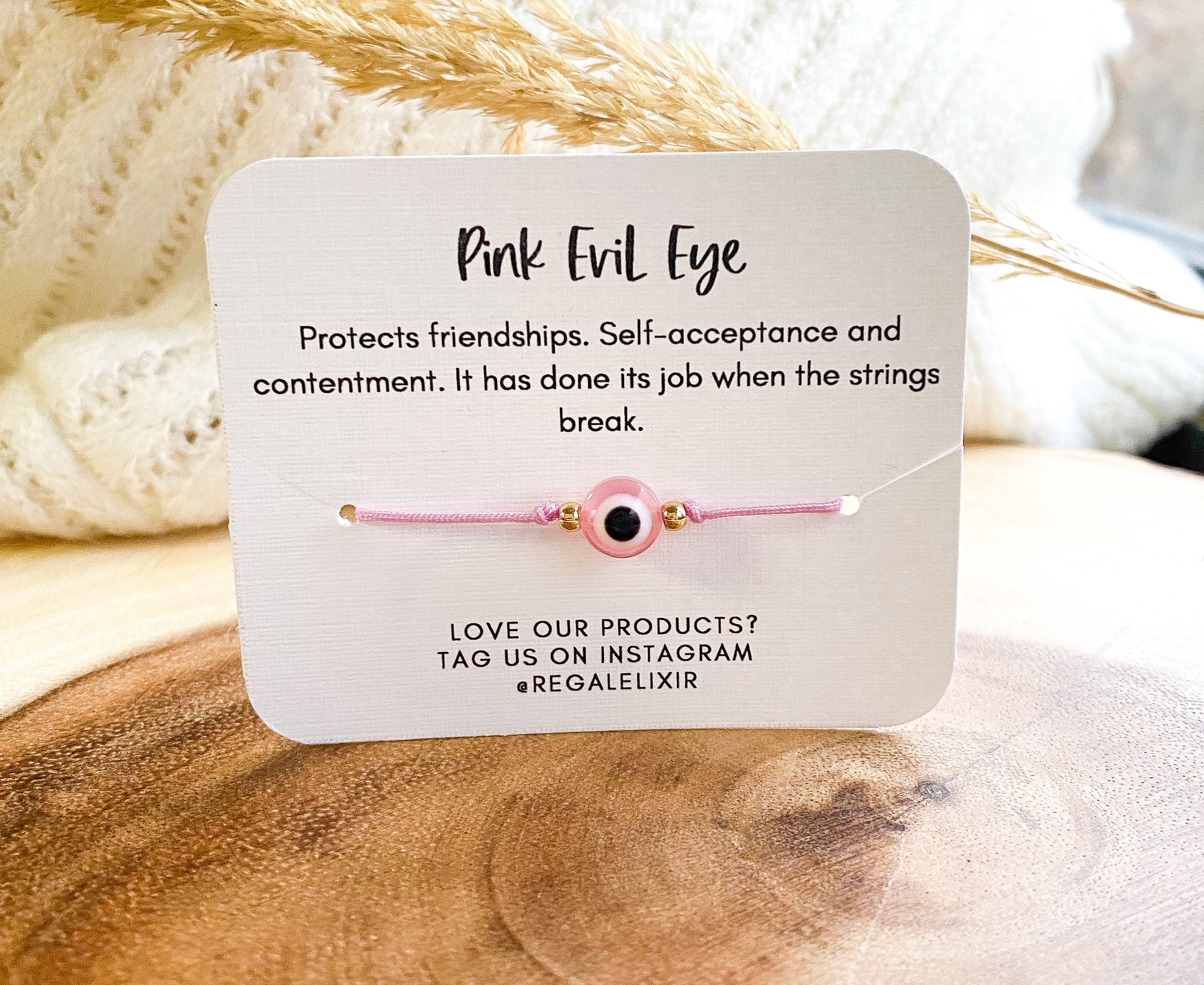 Pink mal de ojo cheap bracelet