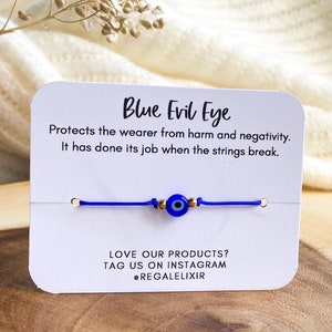 Blue Evil eye bracelet for men women unisex baby kid  string bracelet