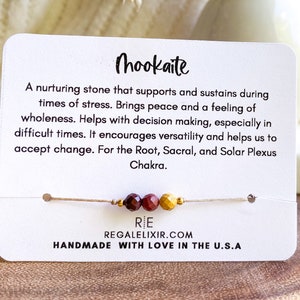MOOKAITE bracelet birthstone crystal bracelet jewelry Delicate gemstone bracelet Faceted bracelet Dainty bracelet women  string bracelet