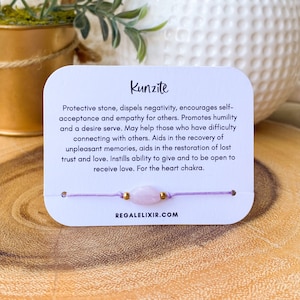 Kunzite bracelet | kunzite jewelry | protection spell | protection jewelry