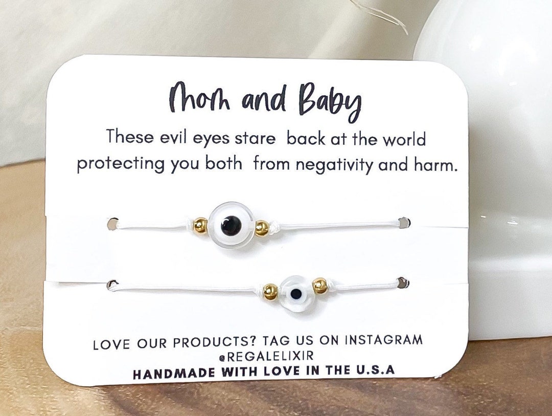 Evil Eye Bracelet, White Evil Eye Bracelet, Baby Evil Eye Red Bracelet, Adjustable Baby Toddler