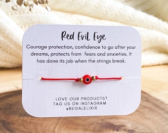 Red Evil eye bracelet for men | women | unisex | baby  string bracelet