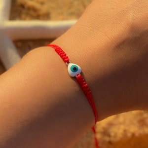 Blue Evil eye anklet  Blue Evil eye bracelet  string bracelet