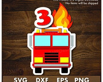 Fire Truck Svg Etsy