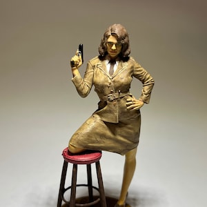 Agent Carter Resin Nude Scene Model Unbemalte Miniaturfigur für Erwachsene im Maßstab 1–24