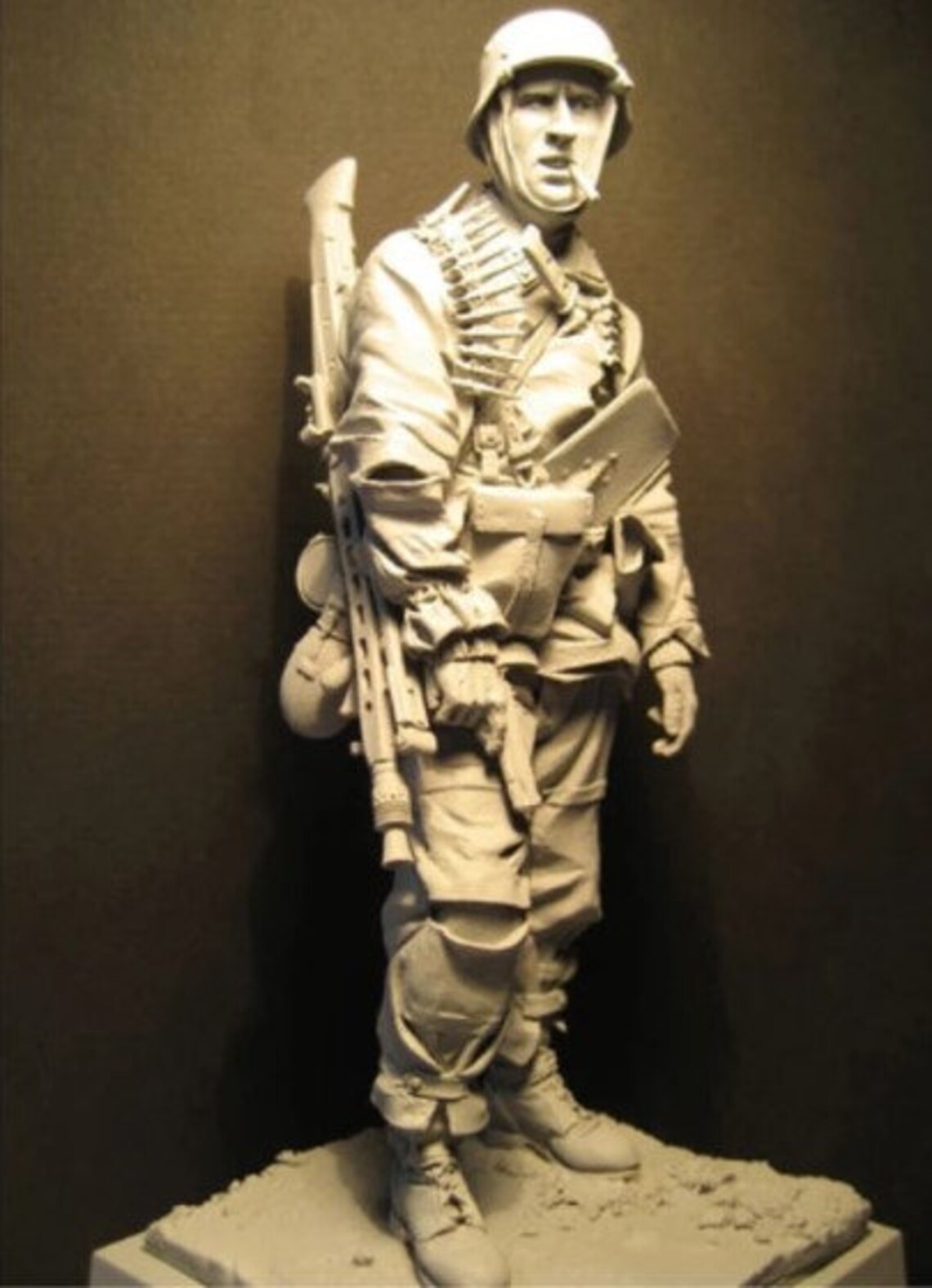 1/9 WWII American Soldier Resin Bust - Unbemalter Modellbausatz Zum Selbergestalten