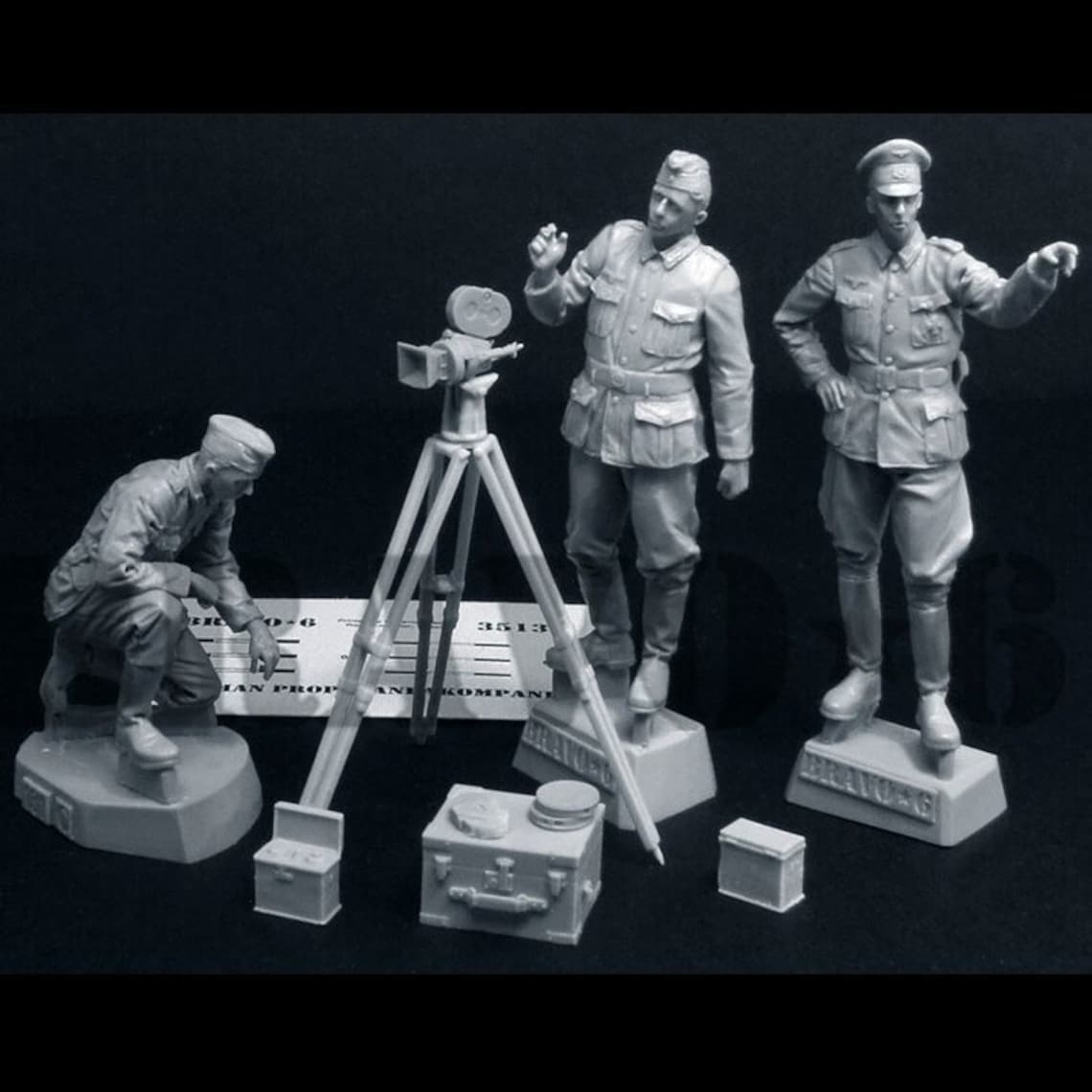 WWII German Resin Soldier Unpainted Figure Kit Model Scale Etsy