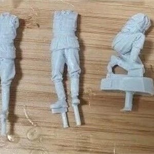 WWII German Resin Soldier Figures Unpainted Kit Military Model Scale 1-35