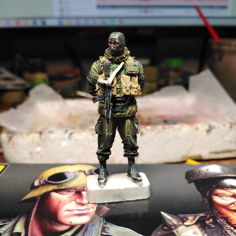 Figurines de soldat russe moderne en résine Modèle militaire Kit