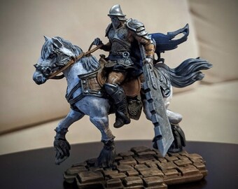 1/32 Indian on Horse warrior with horse Resin figure Model kits Unpainted 