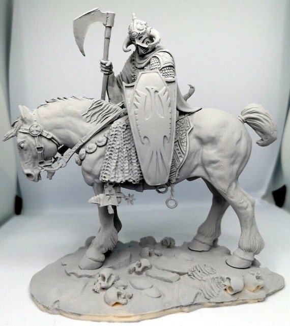 75mm Resin Unassembled Fantasy Warrior Figure Model Unpainted Garage