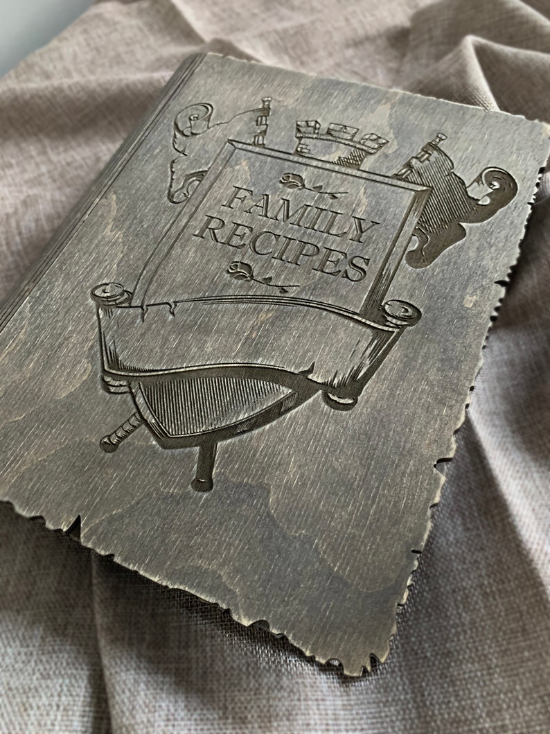 Custom Message for Mom Recipe Book With Custom Engraving Etsy