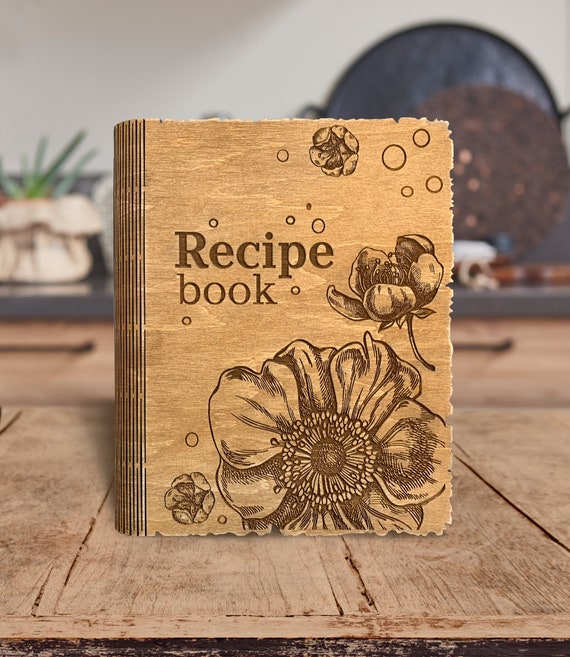 Custom Message For Mom Recipe Book With Custom Engraving Etsy Ireland
