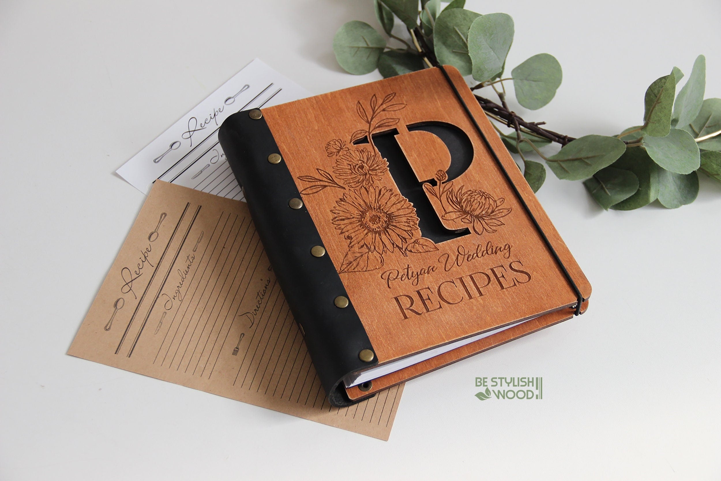 Custom recipe book, Housewarming Gift for Her, Bridal Shower, Moms Gift Daughter Birthday Gift