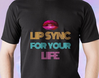 Camiseta Lip Sync For Your Life / Camiseta para fans de RuPaul's Drag Race