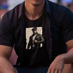 Retro Vintage Gay dom daddy Shirt of Leather Daddy Gay LGBTQ Pride Leather Daddy Gay Pride