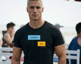 Looking? Yep. Grindr dialogues LGBT Shirt, Gay Shirt, T Shirts
