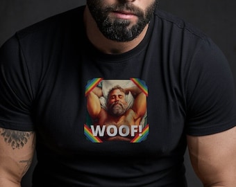 Gay Hairy Daddy Bear T-Shirt | LGBT Pride Tee