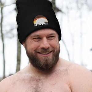 Gay Bear Embroidered Beanie Gay Hat LGBTQIA, LGBTQ hat, Queer hat, gay bear hat, gay bear pride